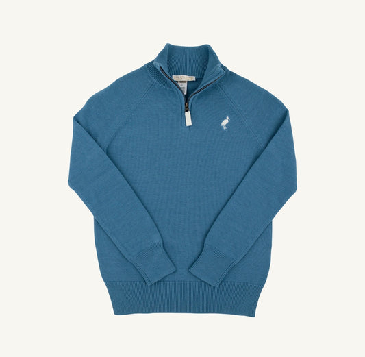 TBBC | Hayden Half Zip Sweater - Barnsley Blue
