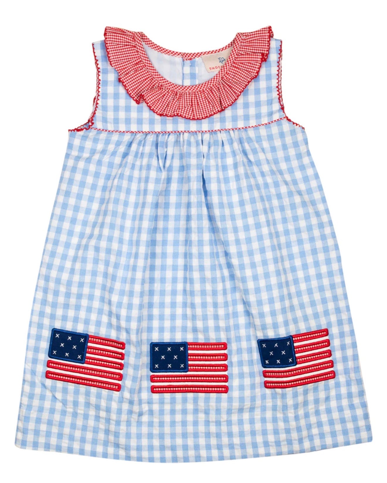 Smockingbird | American Flag Applique Dress