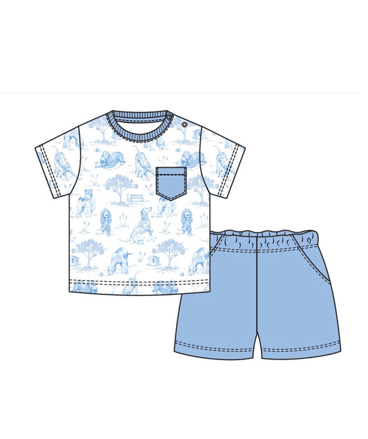 Baby Club Chic | Barking Bliss Tee/Short Set