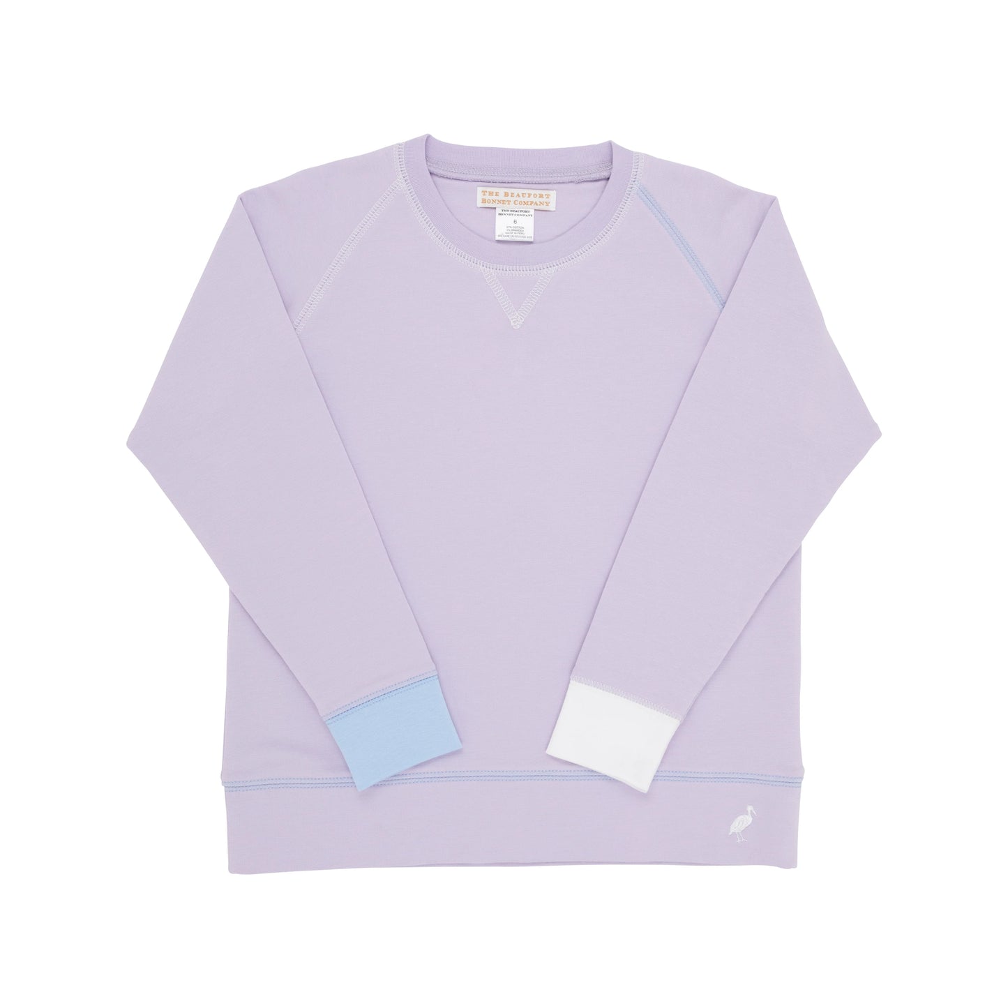 TBBC - Cassidy Comfy Crewneck Lauderdale Lavender/Beale St Blue/White