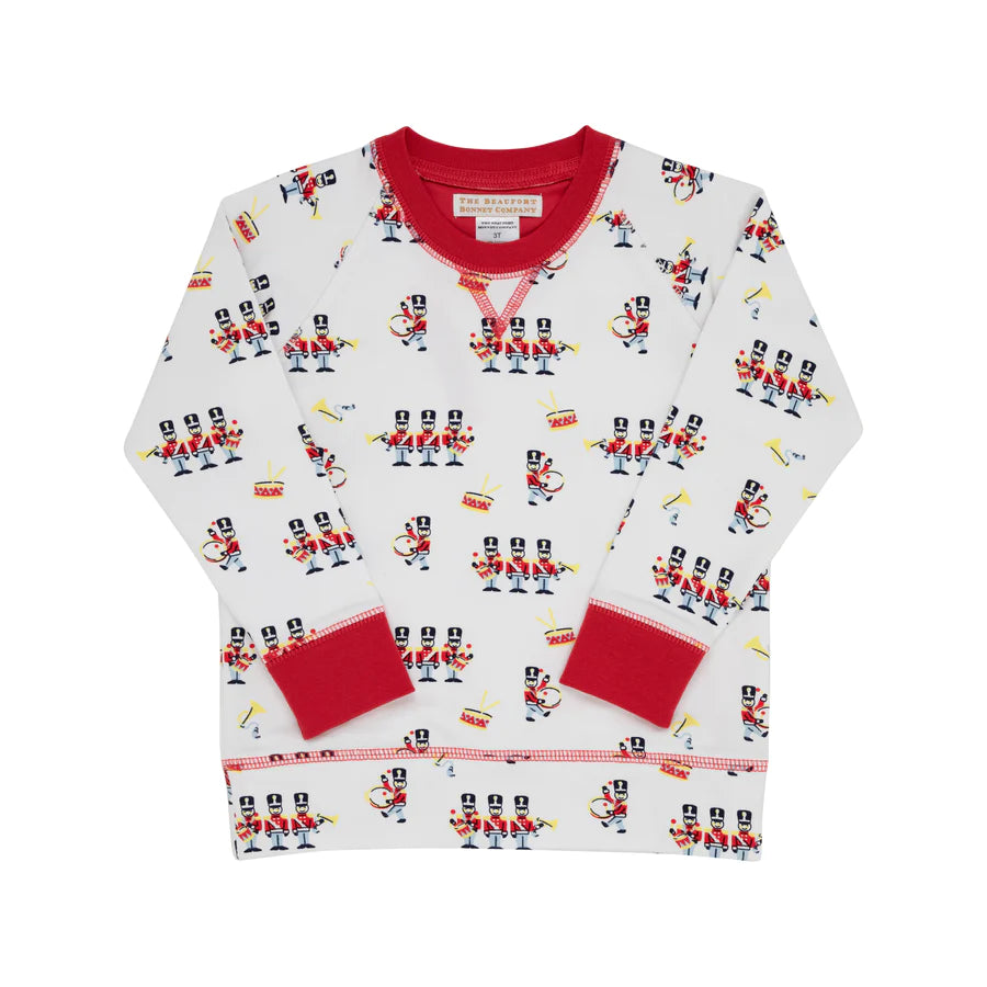 TBBC - Cassidy Comfy Crewneck Oxford Street Soldier/Richmond Red