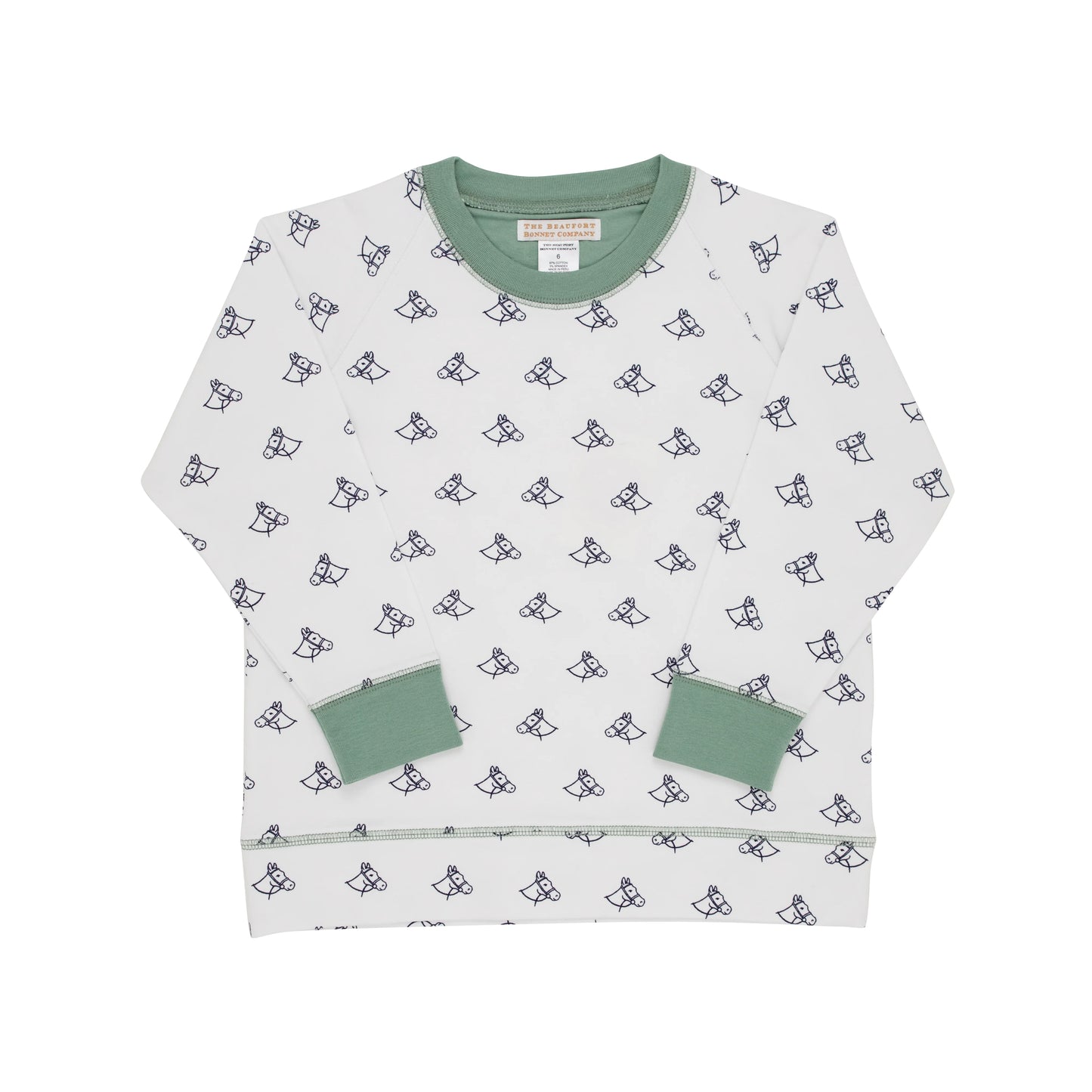 TBBC - Cassidy Comfy Crewneck Pony Portrait/Gallatin Green