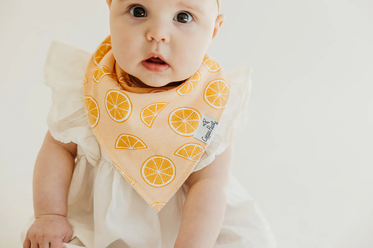 Copper Pearl - Clementine Bandana Bib Set