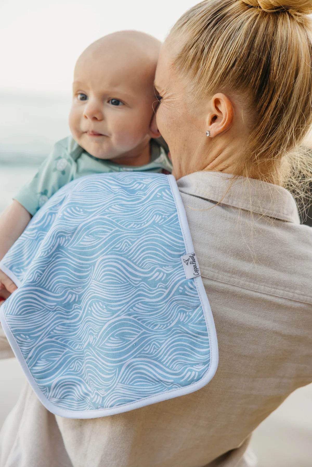 Copper Pearl - Cove Burp Cloth Set