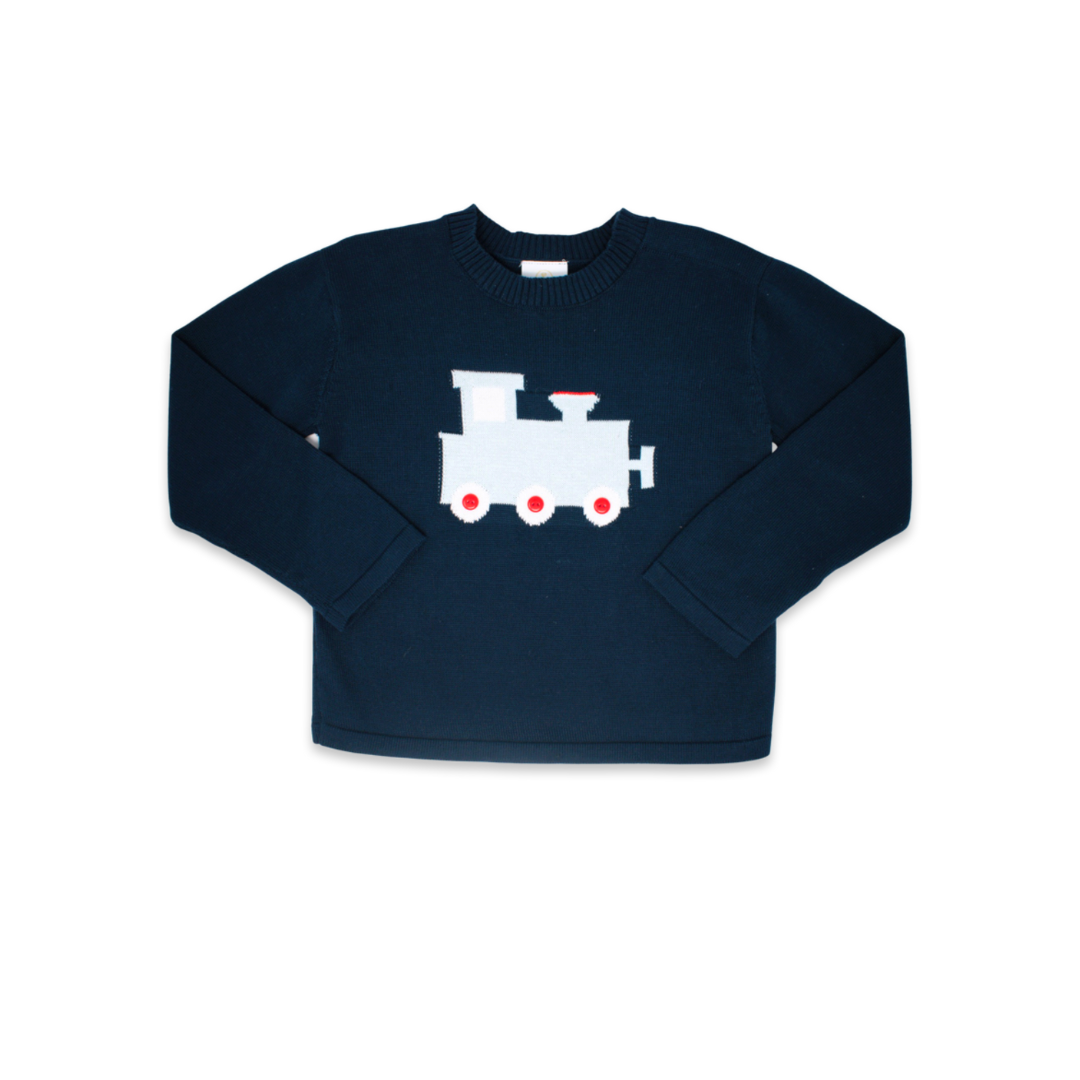 Lullaby Set - Cozy Up Sweater Navy/Train