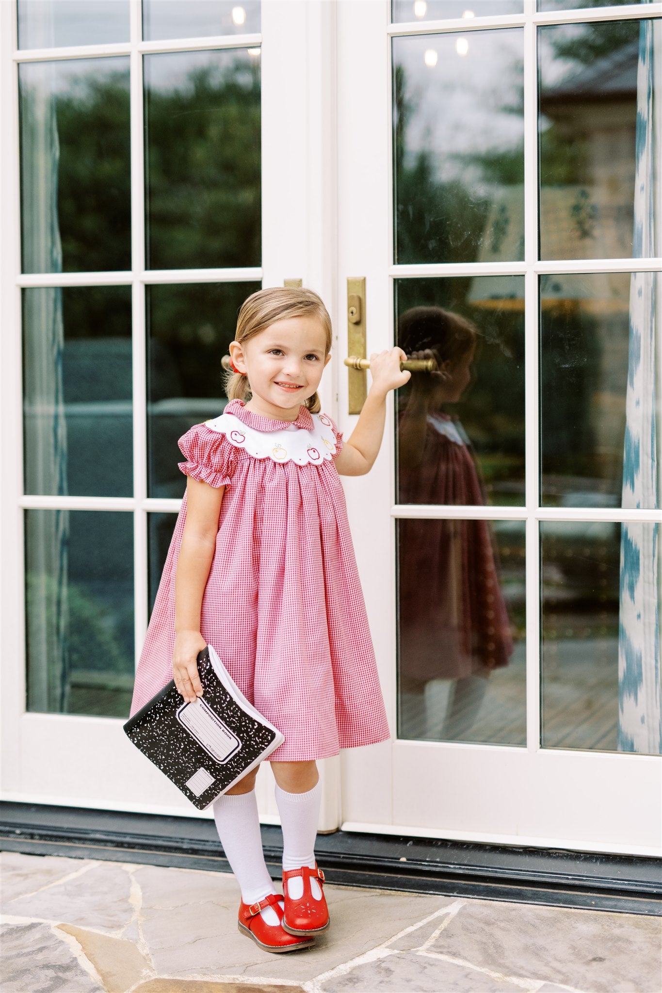 Proper Peony | Crispin Apple Scalloped Dress