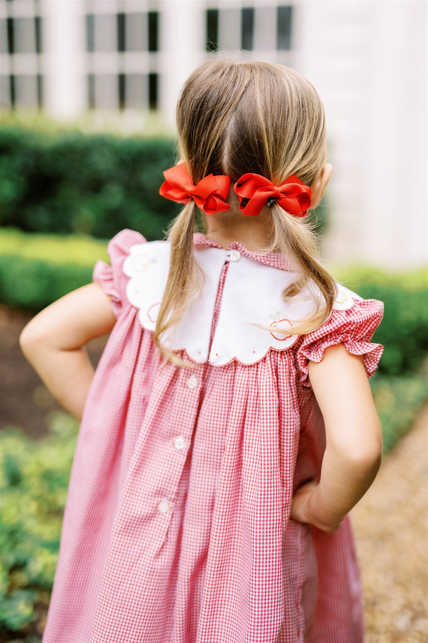 Proper Peony | Crispin Apple Scalloped Dress