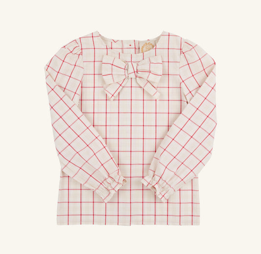 TBBC | Beatrice Bow Blouse - Oak Park Plaid