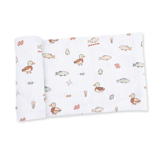Angel Dear | Lake Cuties Swaddle Blanket