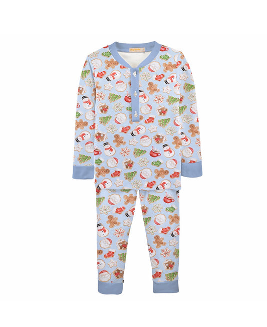 Baby Club Chic | Blue Santa's Treats Pajama Set