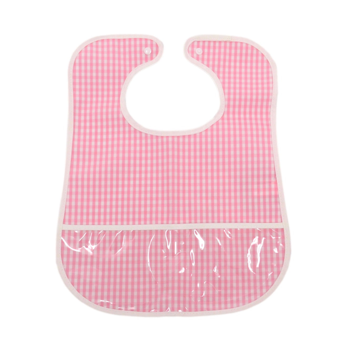 TRVL | Clean Up Bib - Gingham Pink