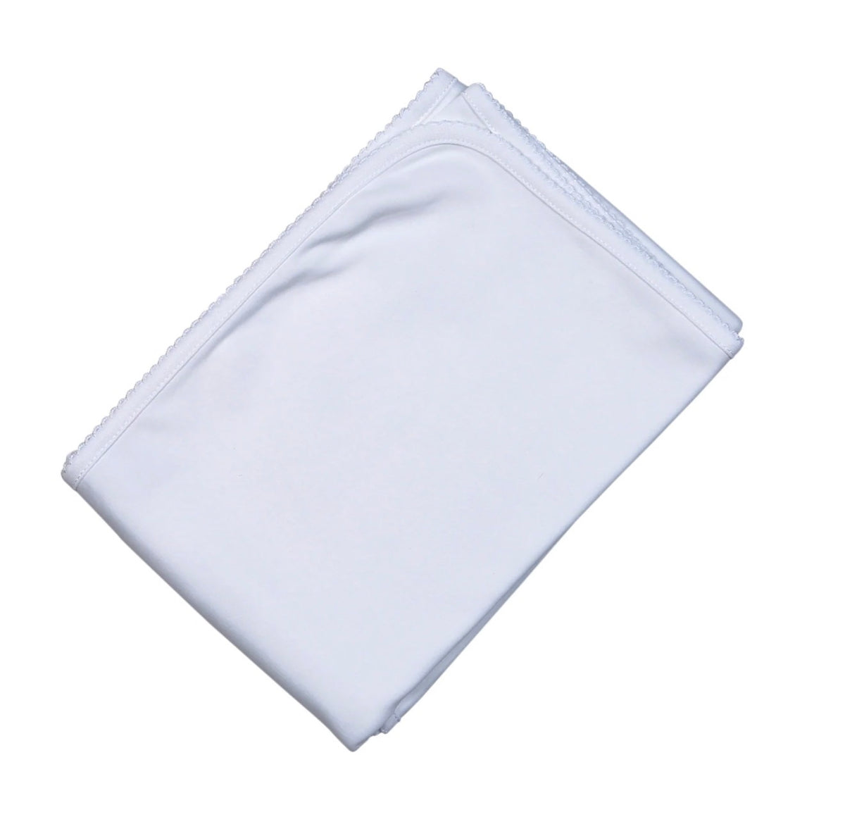 Baby Loren | White Picot Trim Blanket