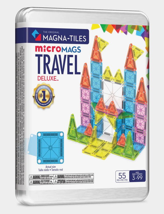 Magna-Tiles | Deluxe 55-Piece Travel Set