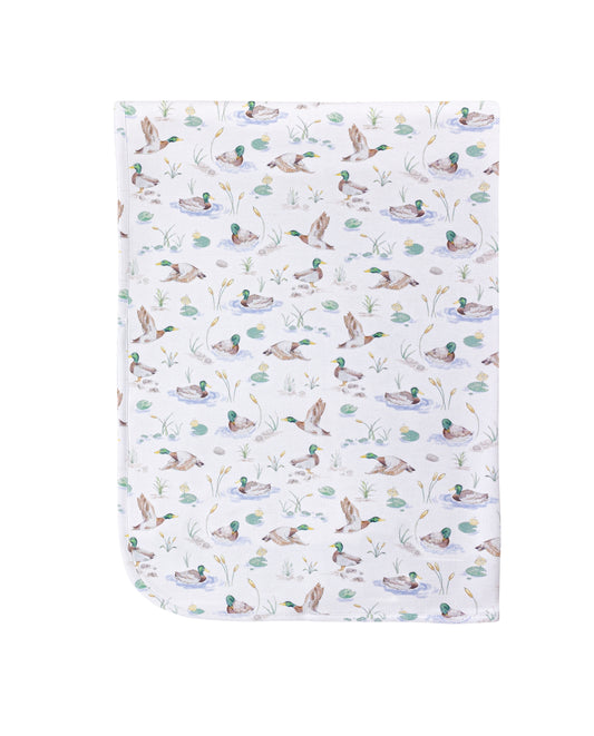Baby Club Chic | Mallard Ducks Receiving Blanket