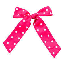 Be Girl | Long Tail Bow - Pink Polka Dots
