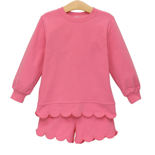 Trotter Street | Sophie Scalloped Set - Pink