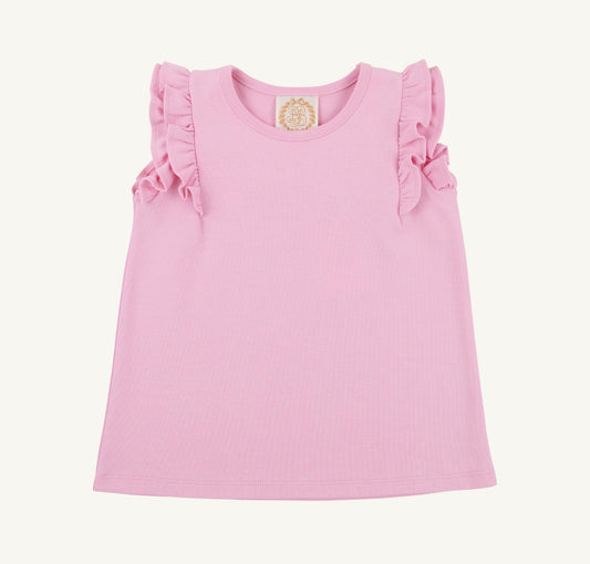 TBBC | Ruehling Ruffle Top - Pier Party Pink