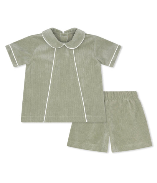 Lullaby Set | Adam Short Set - Sweetgrass Corduroy