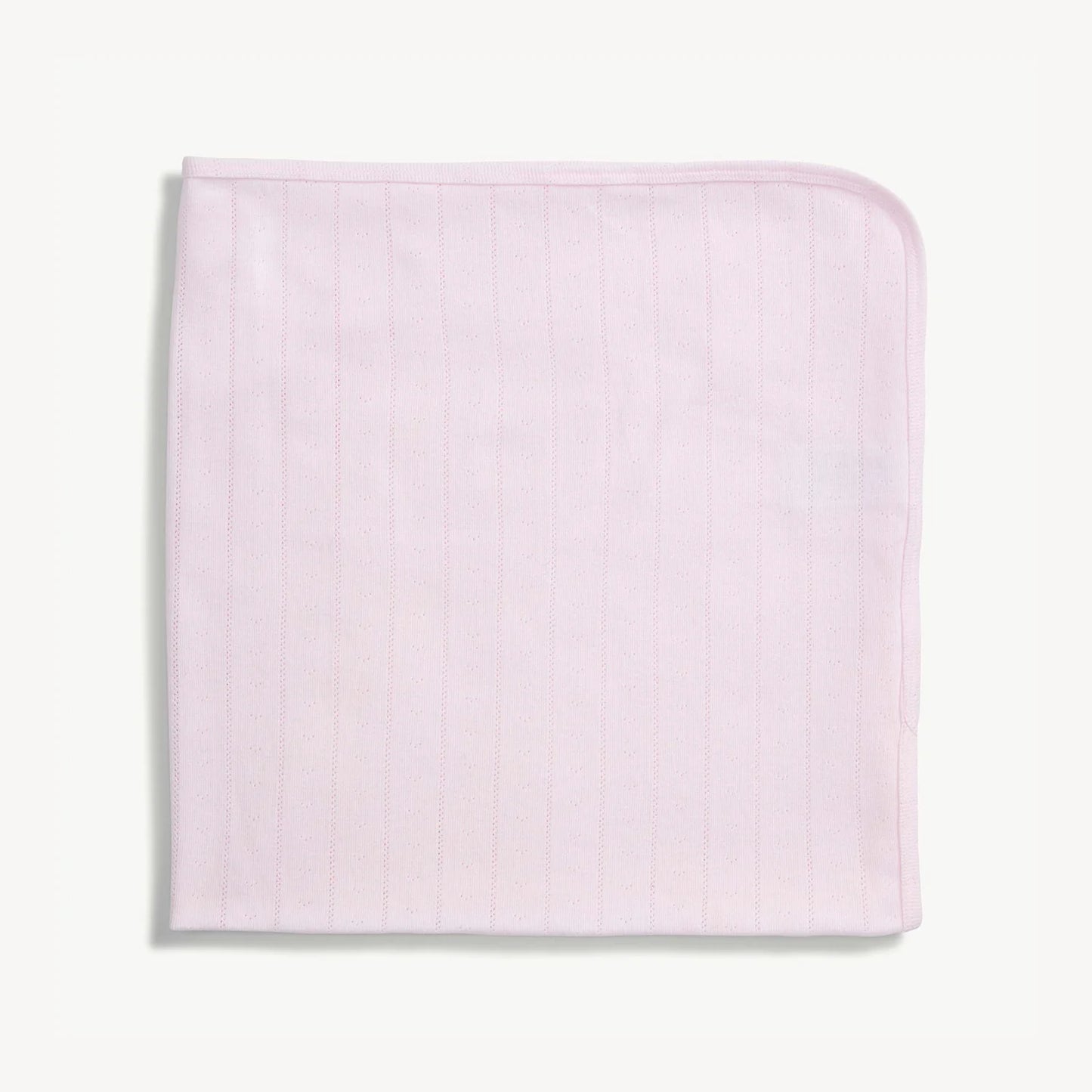 Magnetic Me | Love Lines Pink Pointelle Baby Blanket