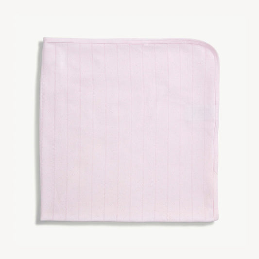 Magnetic Me | Love Lines Pink Pointelle Baby Blanket