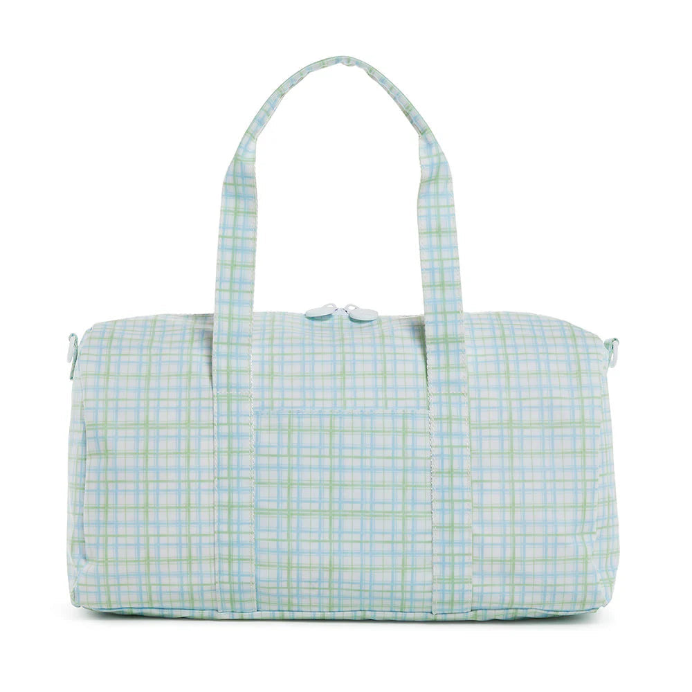 TRVL | Weekender Duffel Bag - Classic Plaid Green