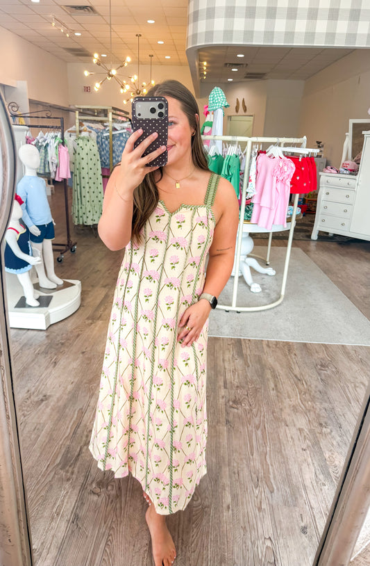 Charlotte Floral Midi Dress