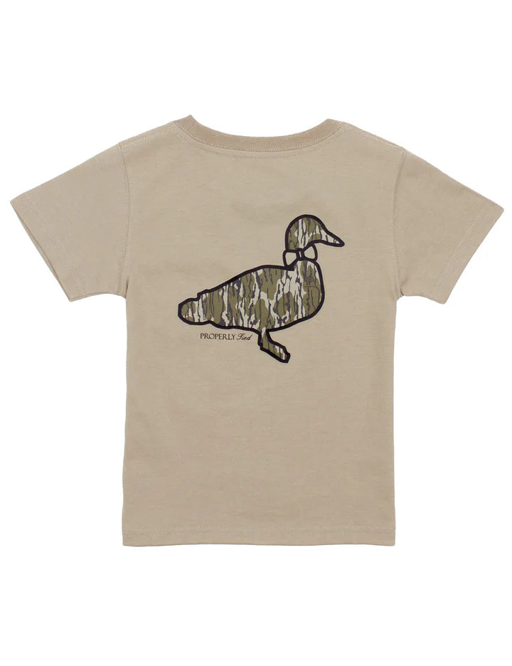 Properly Tied | Mossy Oak Logo SS Sand