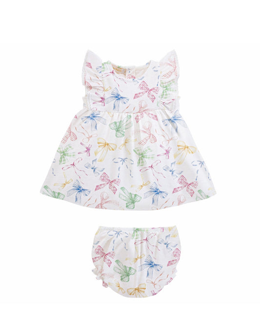 Baby Club Chic | Confetti Bows Ruffle Dress
