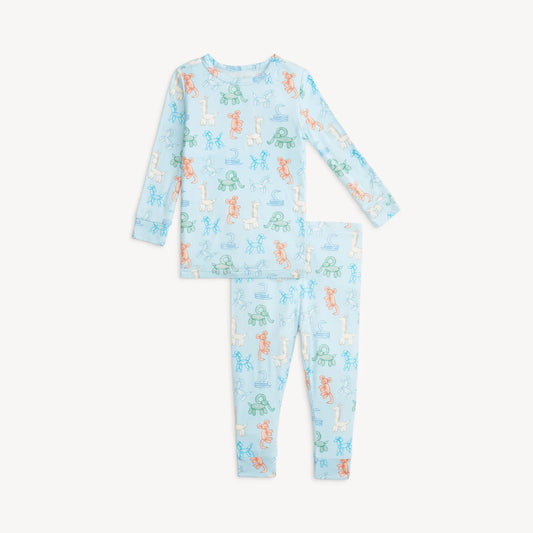 Magnetic Me | Blue Party Animals Glow in the Dark PJ Set