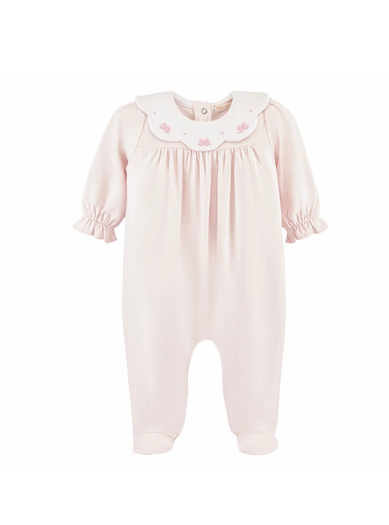 Baby Club Chic | Little Bows Collared Footie
