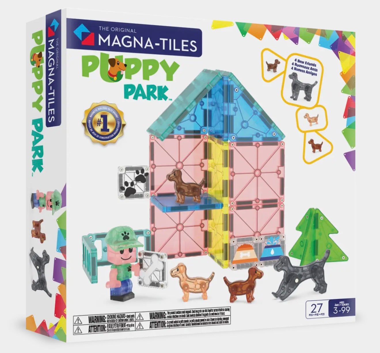 Magna-Tiles | Puppy Park 27-Piece Set