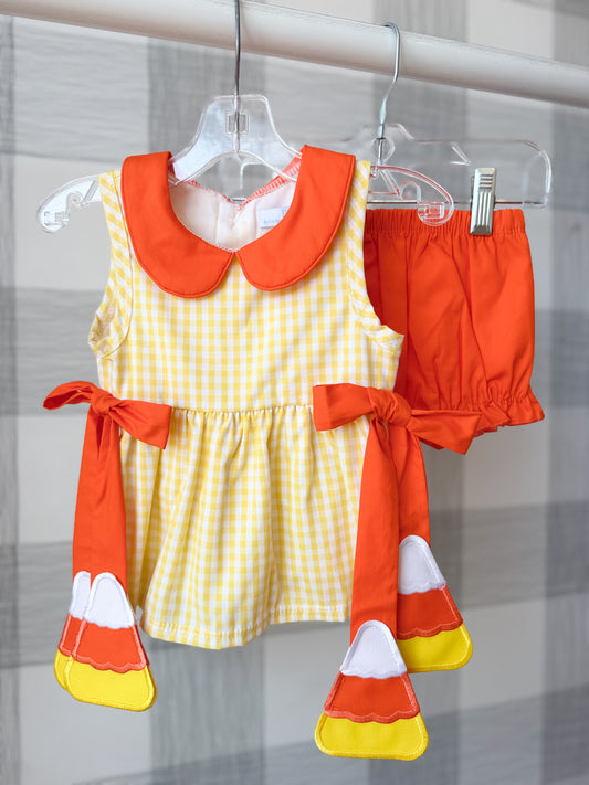 City Beautiful | Candy Corn Bloomer Set