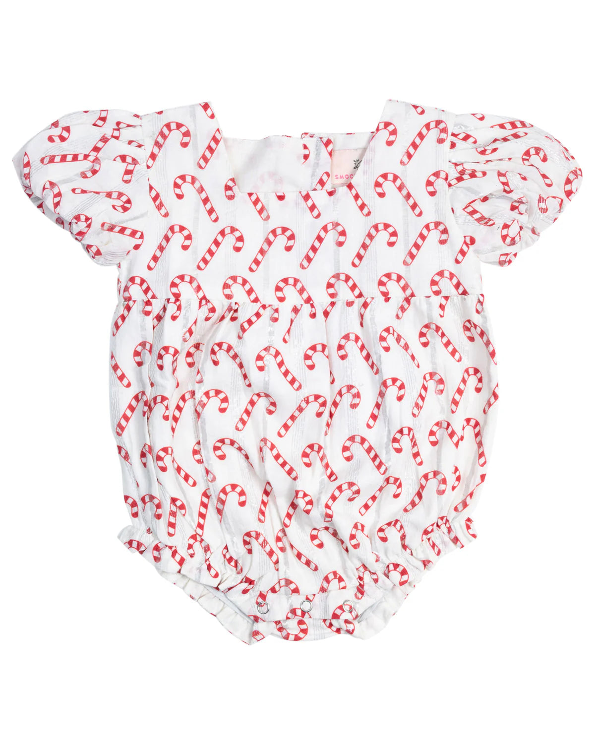 Smockingbird - Candy Cane Puff Sleeve Bubble