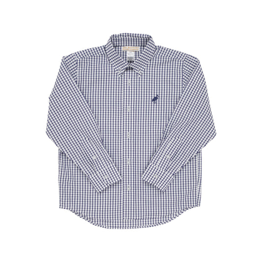 TBBC - Dean's List Dress Shirt Nantucket Navy Windowpane