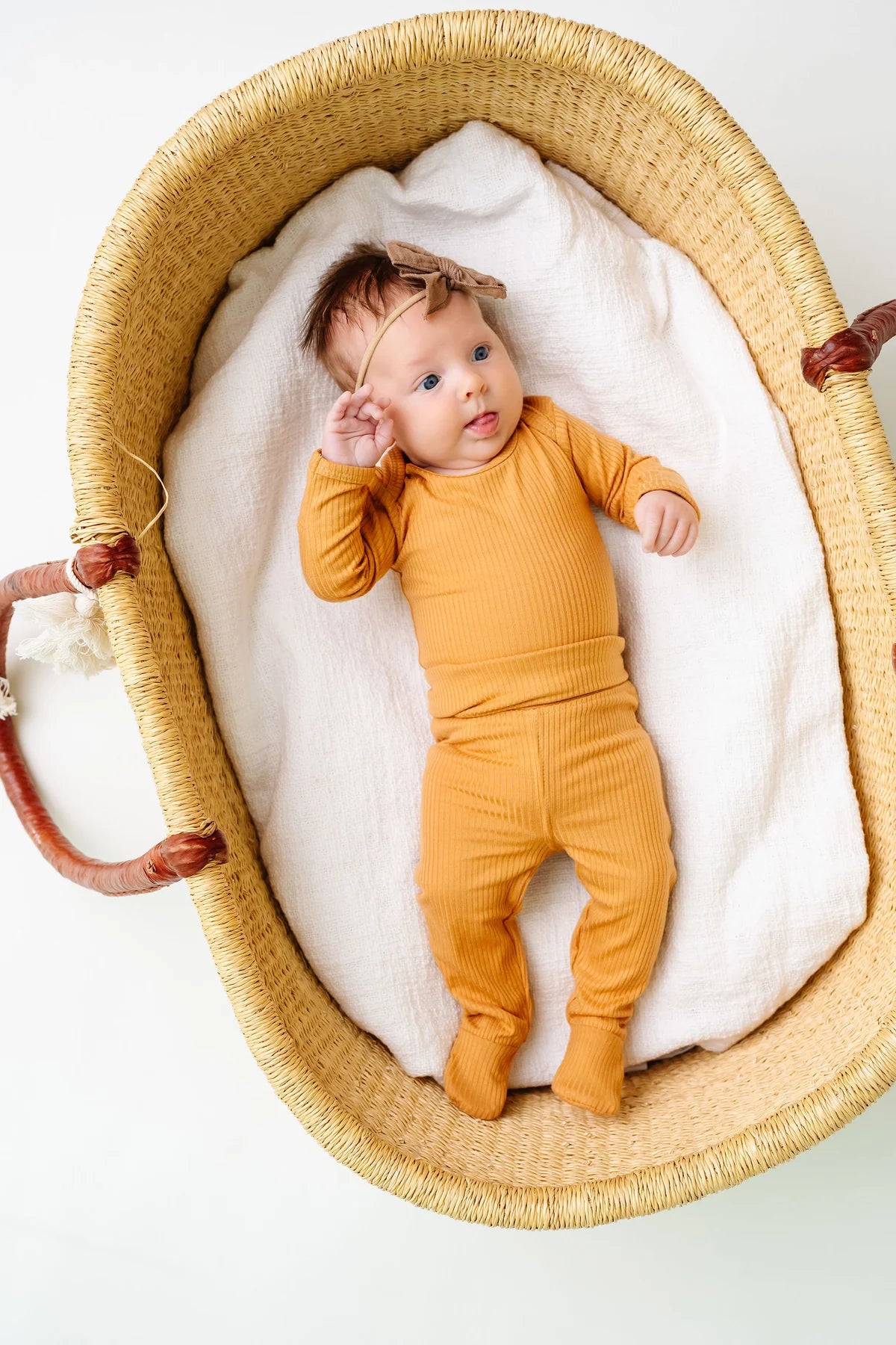 Copper Pearl - Dolce Rib Knit Baby Pant Set