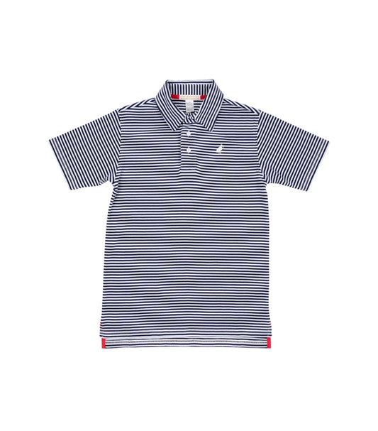 TBBC | Prim & Proper Polo - Nantucket Navy Stripe