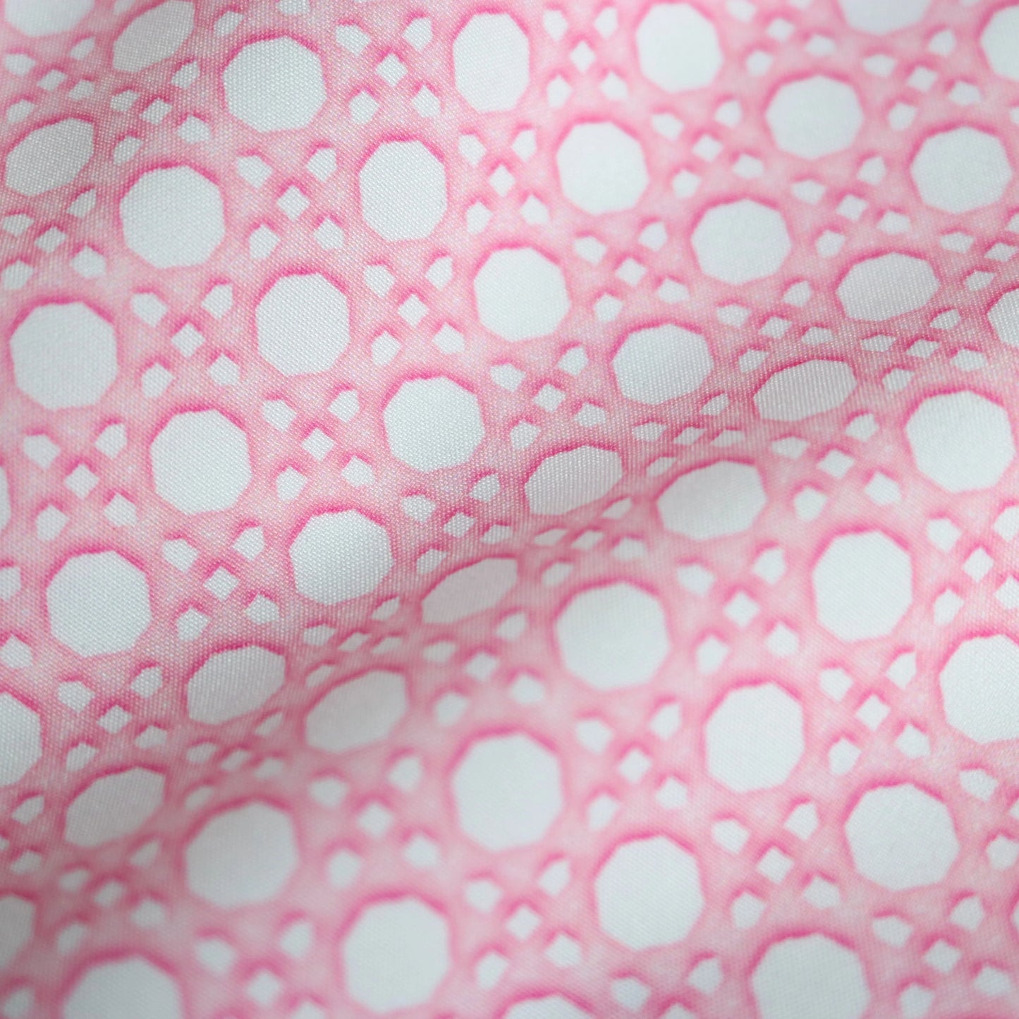 Blue Quail | Pink Cane Lattice Girls' Swimsuit