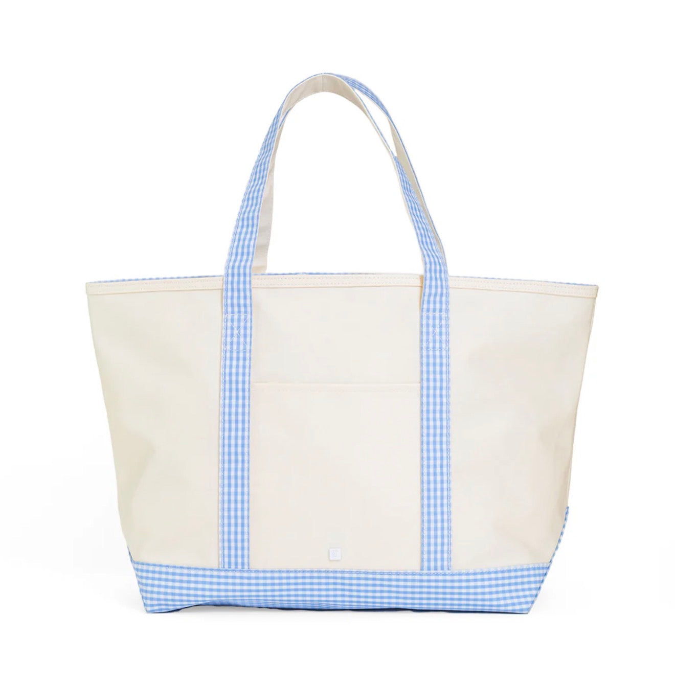 TRVL | Maxi Tote Coated Canvas Large - Gingham Sky