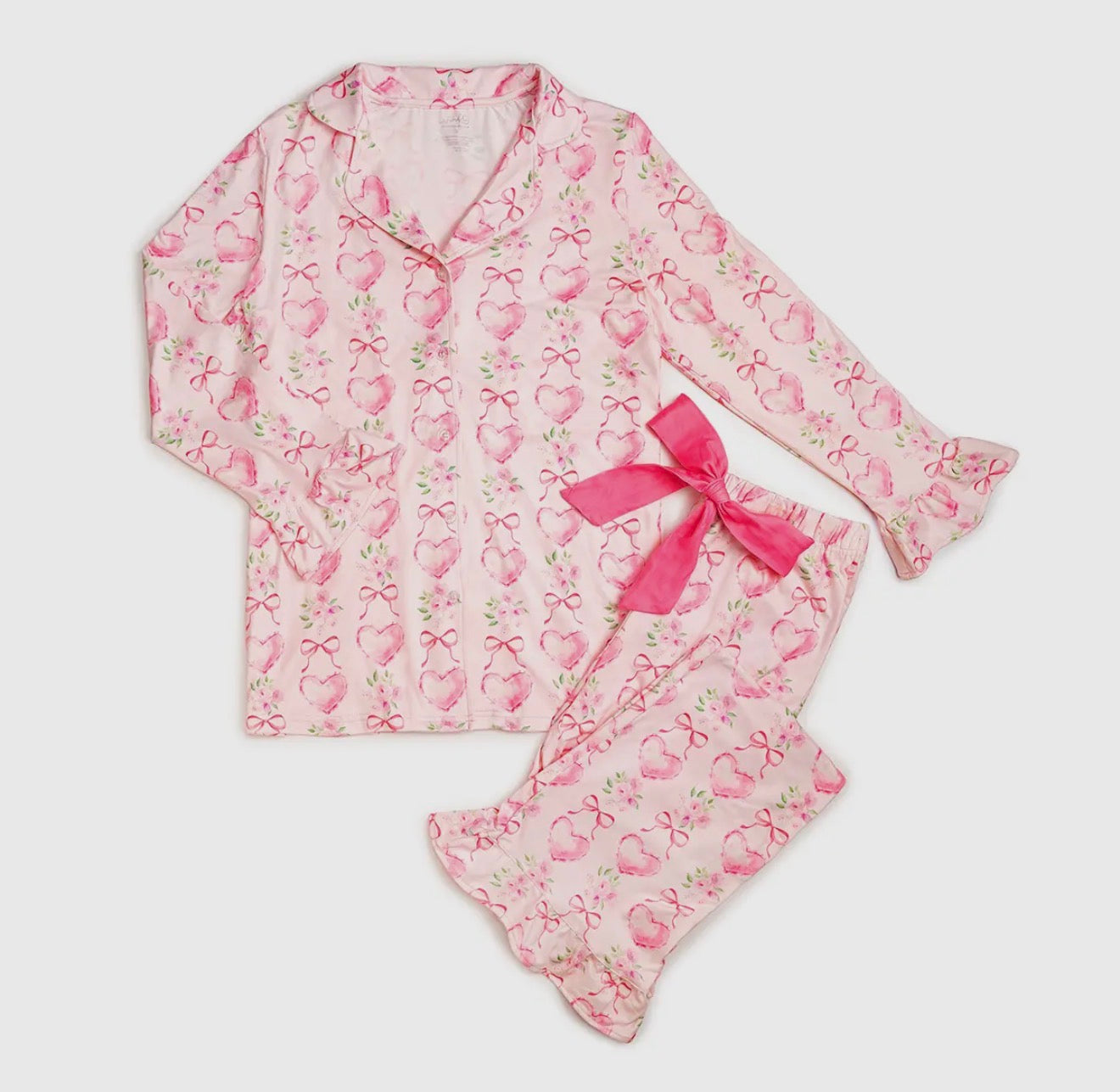 Sweet Wink | Heart Floral Women’s Pajama Set