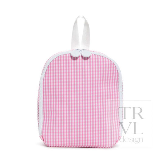 TRVL | Bring It Lunch Bag - Pink Gingham
