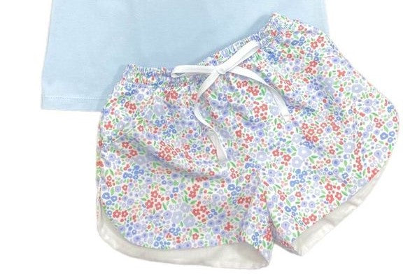 BE Elizabeth - Patriotic Floral Libby Shorts
