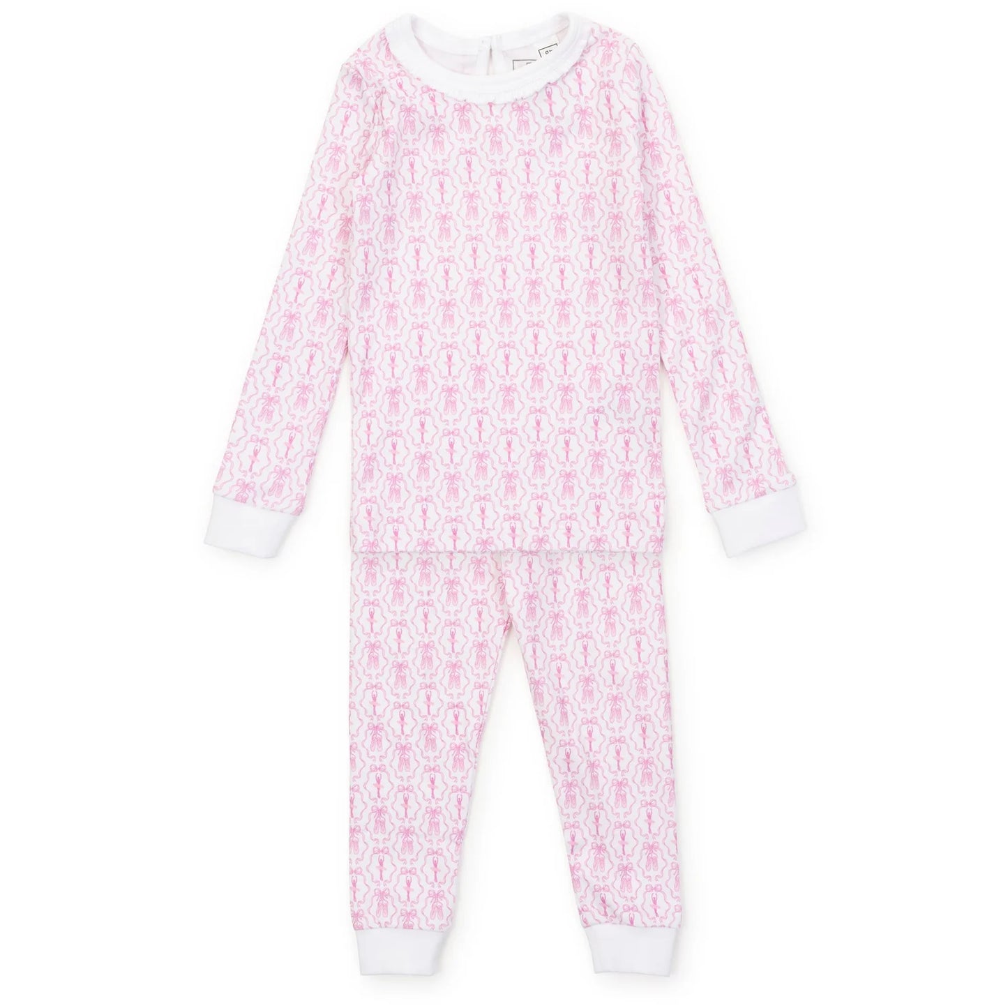 Lila & Hayes | Ava Girls' Pajama Pant Set - Ballet and Bows