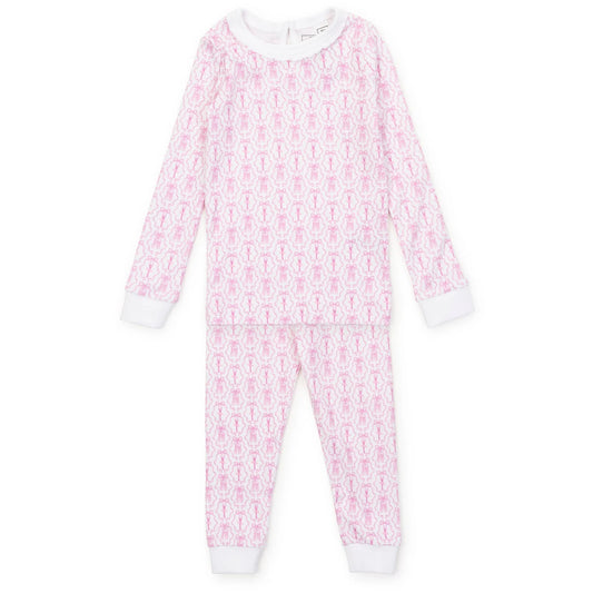 Lila & Hayes | Ava Girls' Pajama Pant Set - Ballet and Bows
