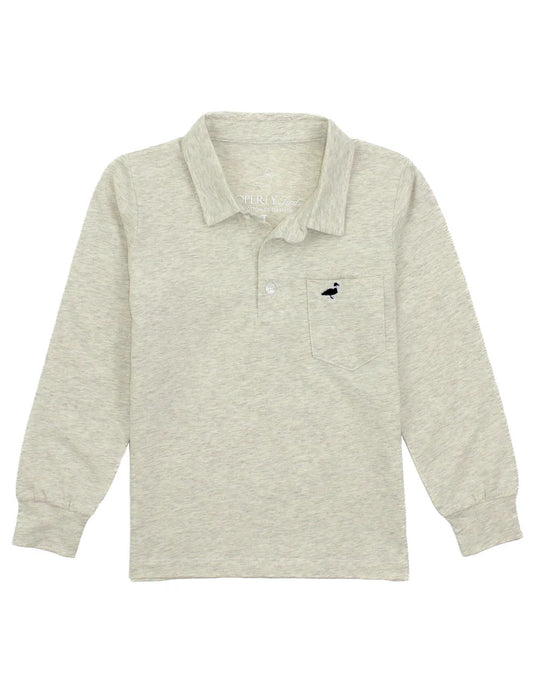 Properly Tied | Harrison Pocket Polo LS Oatmeal