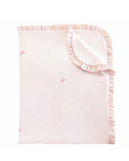 Baby Club Chic | Little Bows Ruffled Blanket