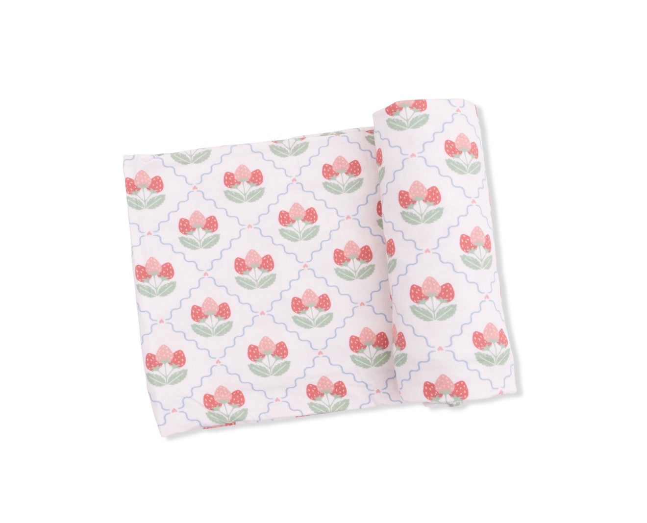Angel Dear | Sweet Strawberries Swaddle Blanket