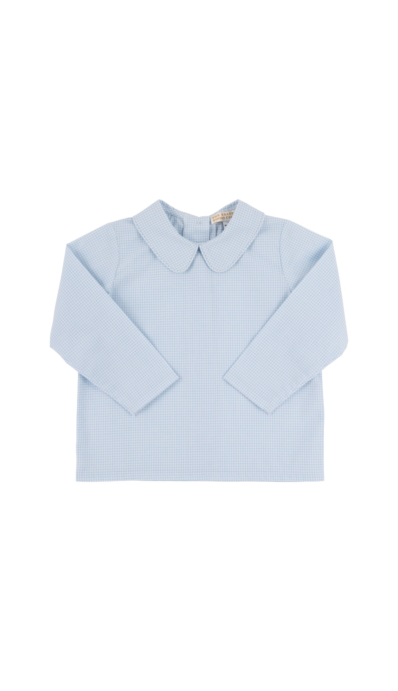 TBBC | Peter Pan Collar Shirt/Onesie - Barrington Blue Mini Windowpane