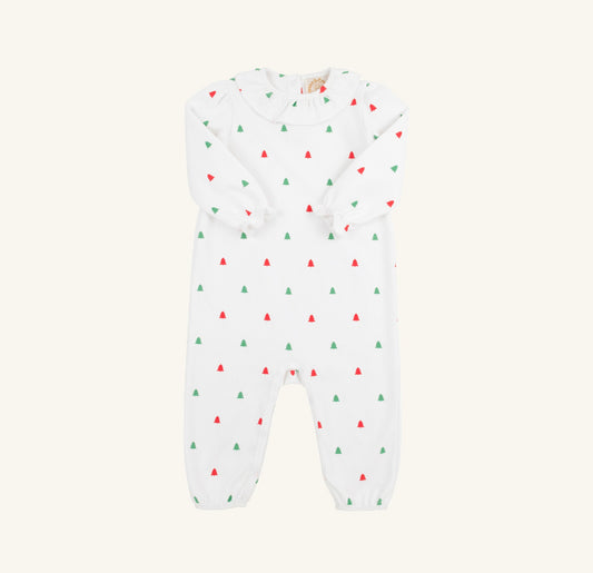 TBBC | LS Ramona Ruffle Romper - Thomas Point Tree Farm
