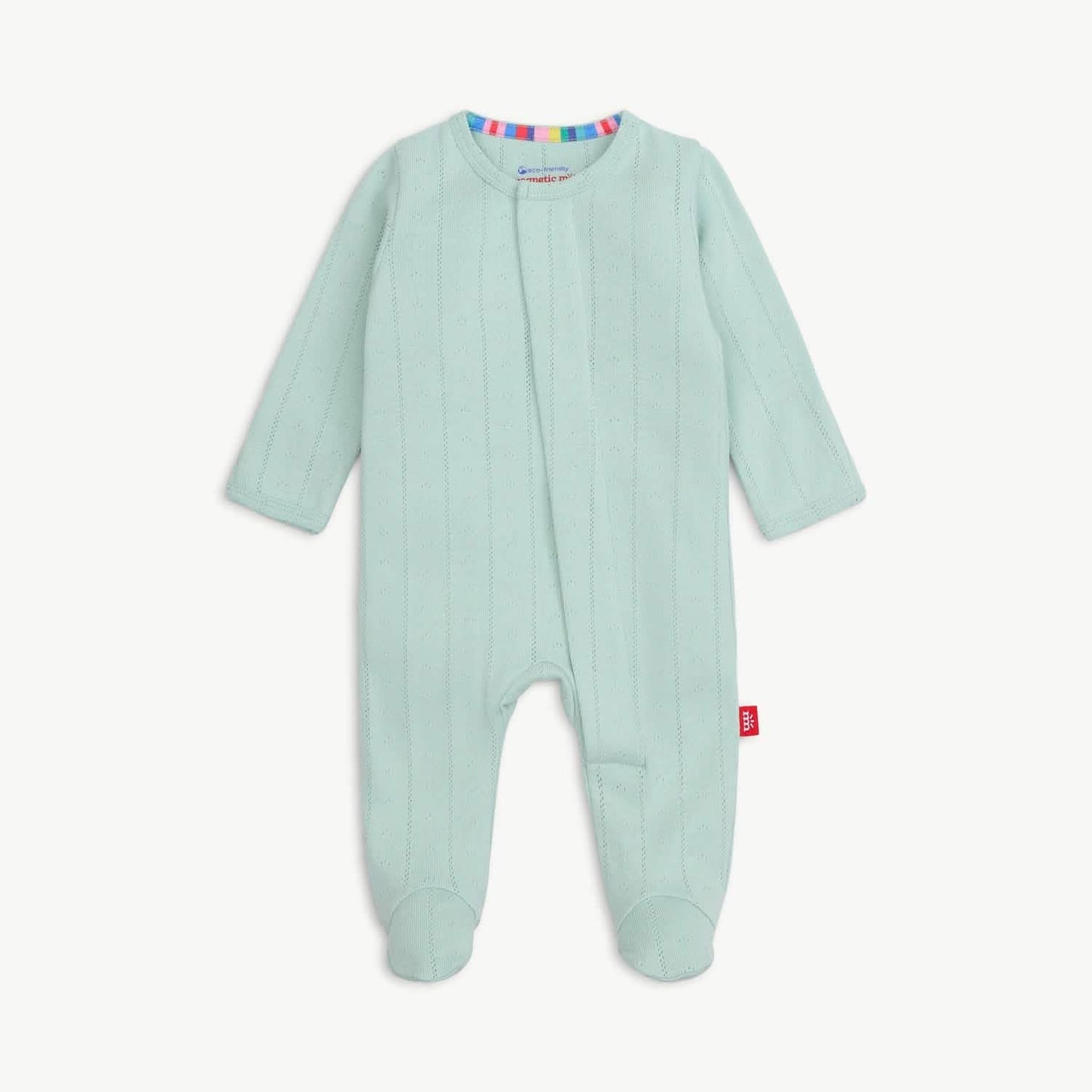 Magnetic Me | Love Lines Seagrass Pointelle Footie