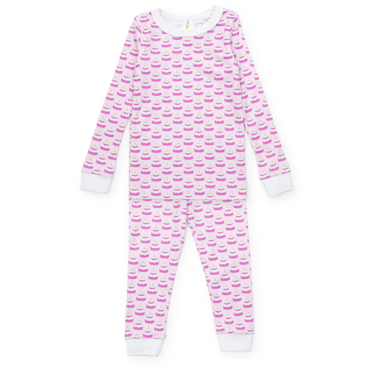 Lila & Hayes | Ava Girls Pajama Pant Set - Birthday Cake Pink